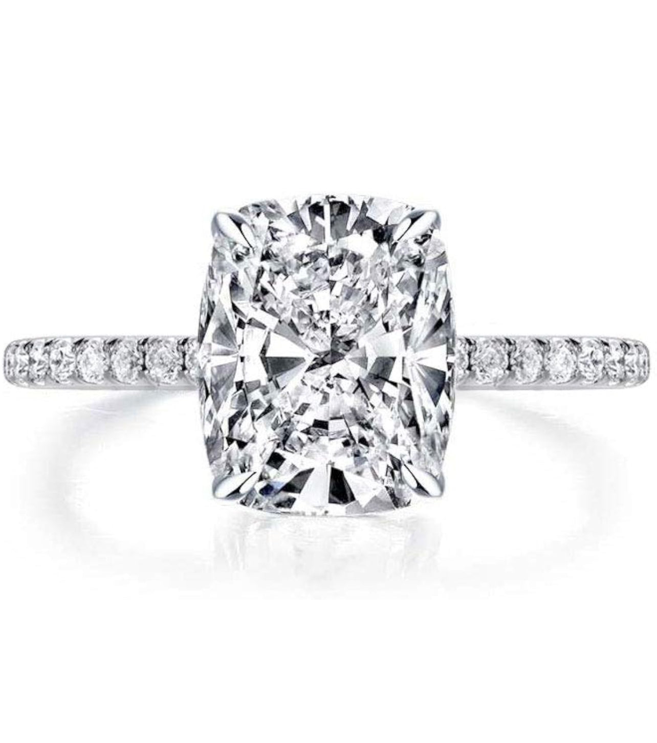 Yanis Cushion Cut 3 Carat  Engagement Ring