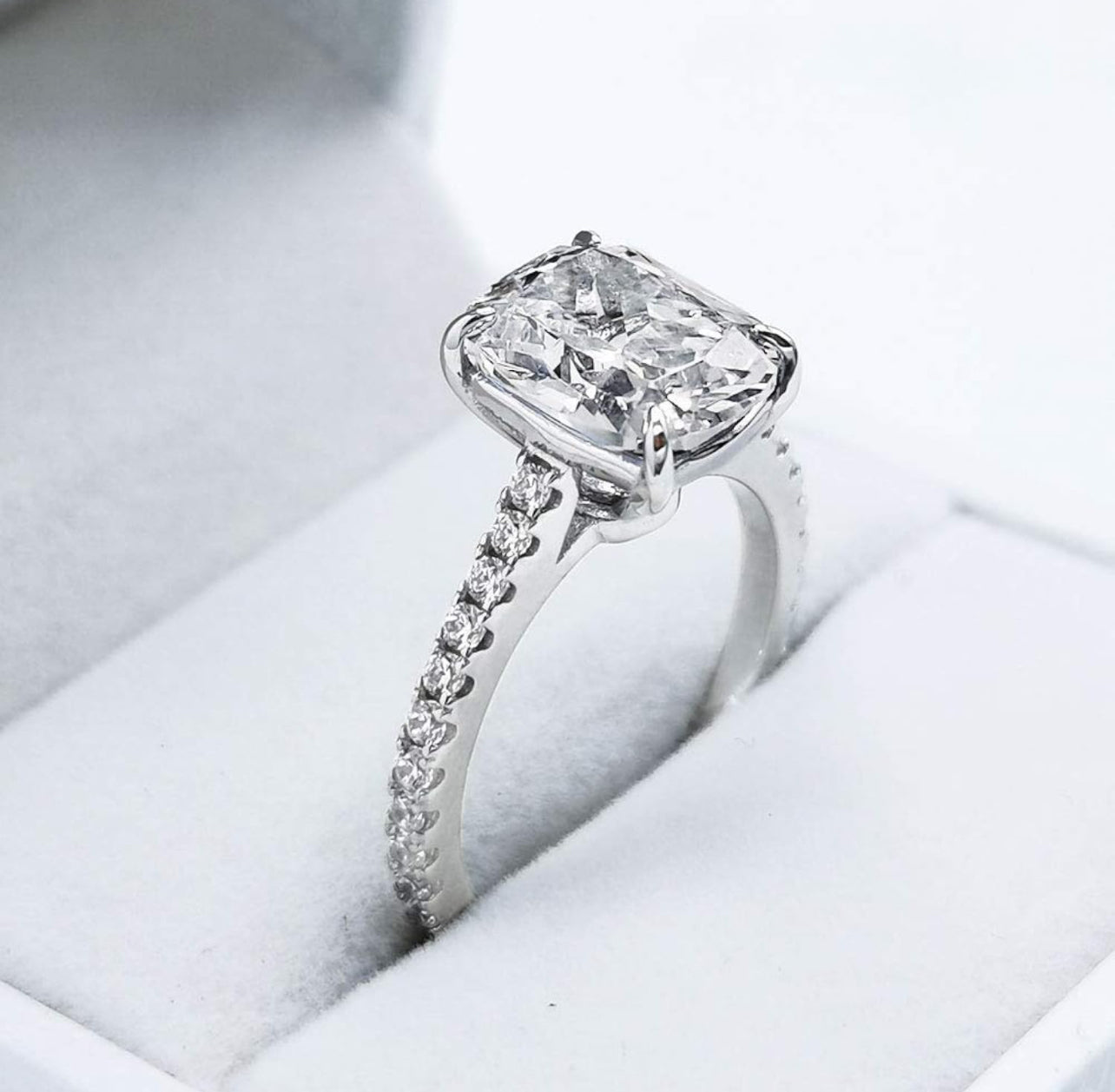 Yanis Cushion Cut 3 Carat  Engagement Ring