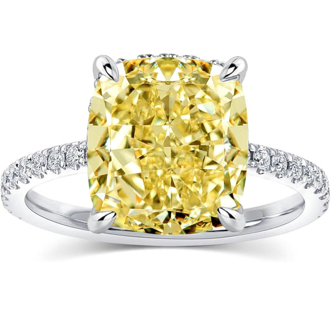 Tedora 4 Carat Cushion Cut  Engagement Ring