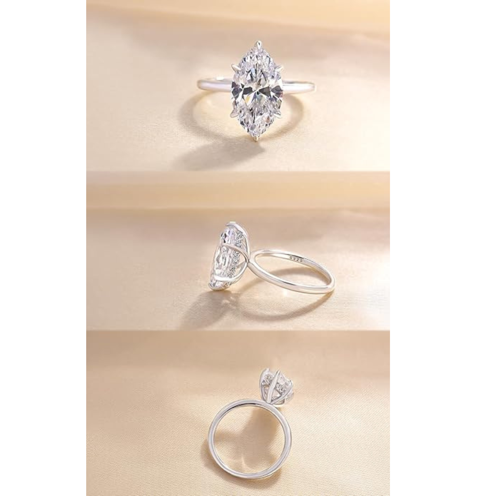 Ophelia 3.5CT Marquise Cut Engagement Ring