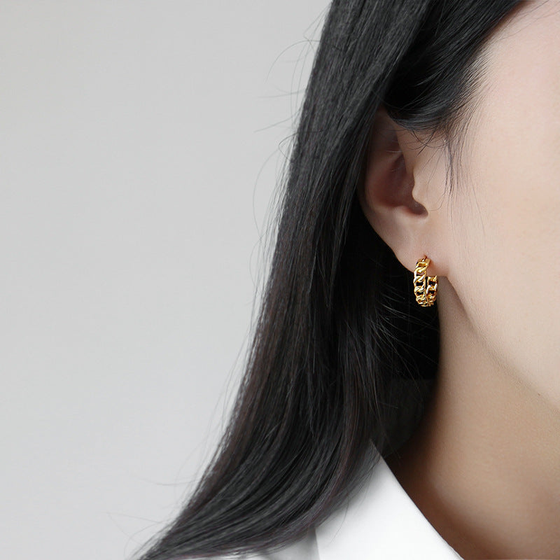 Bella 18K Gold Hoops