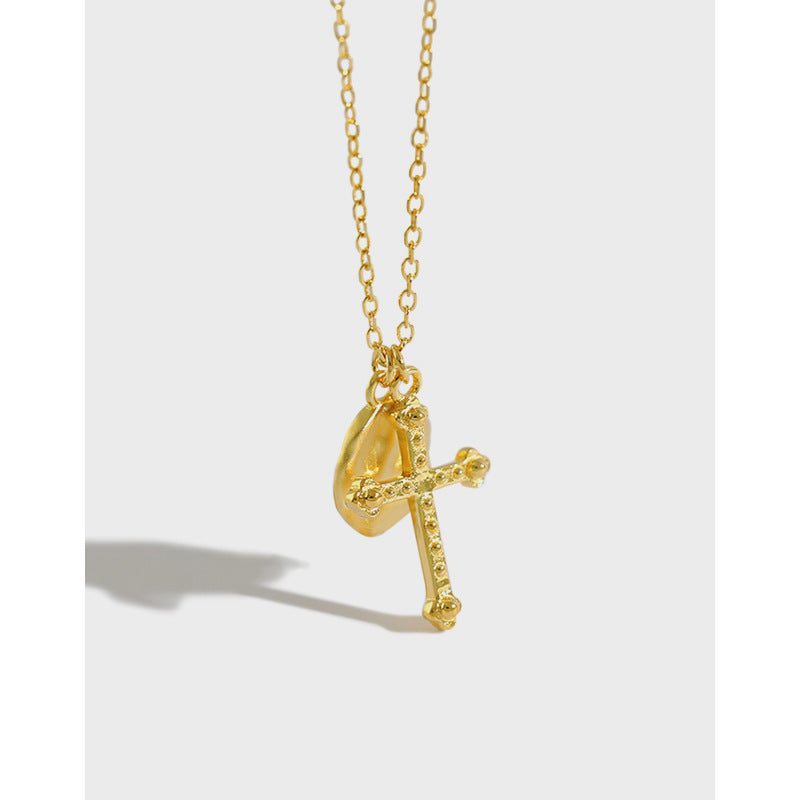 Cross 18K Gold Necklace