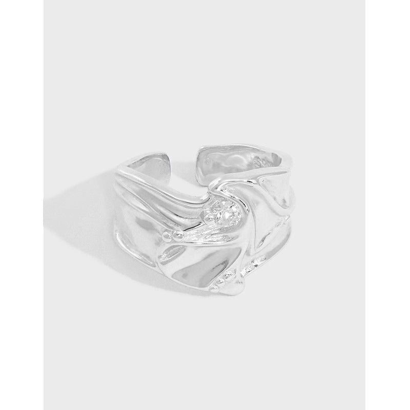 Flowing River 925S Silver Ring