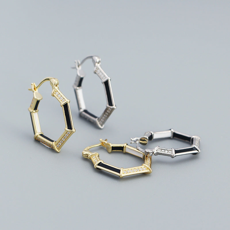 Hexagon Earrings