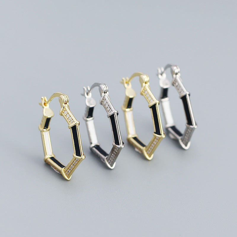 Hexagon Earrings