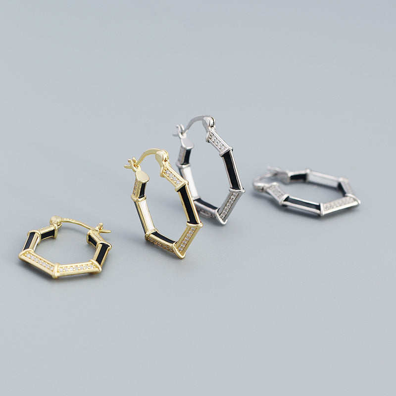 Hexagon Earrings