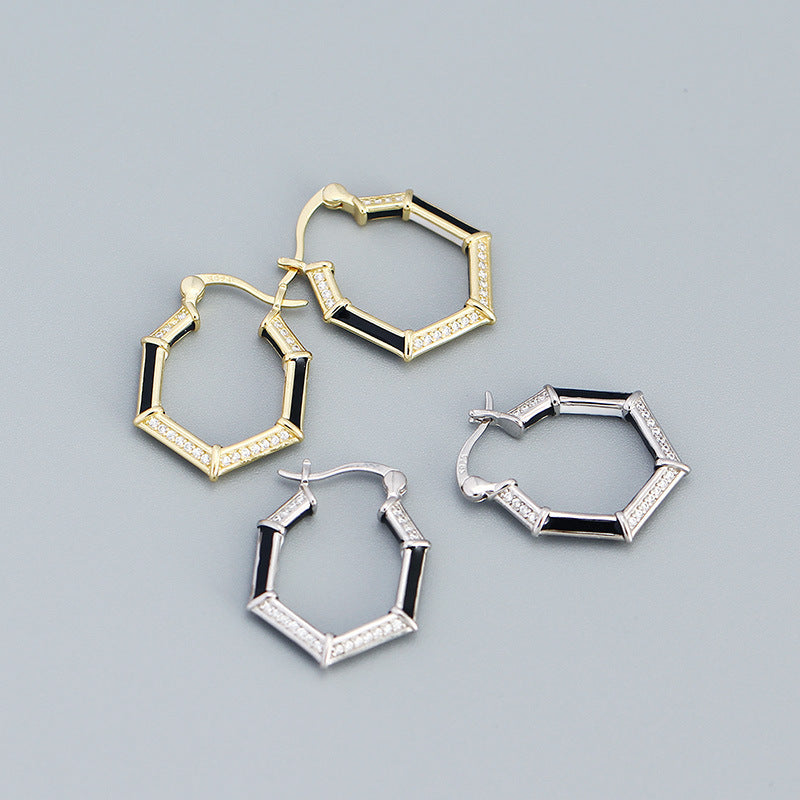 Hexagon Earrings