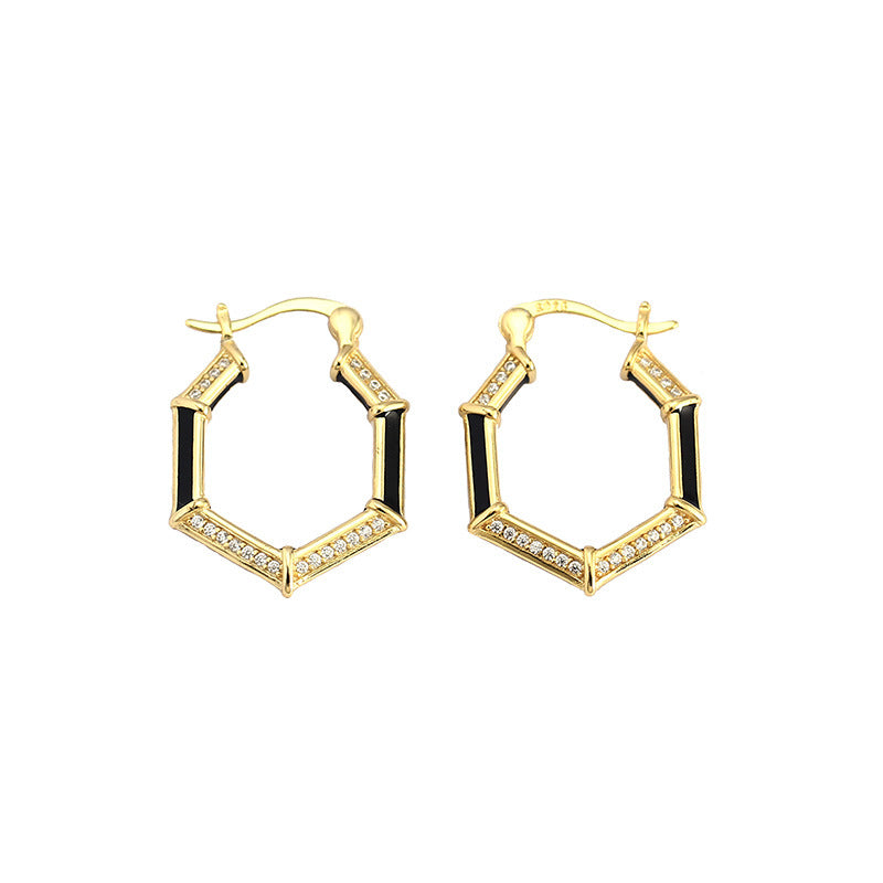 Hexagon Earrings