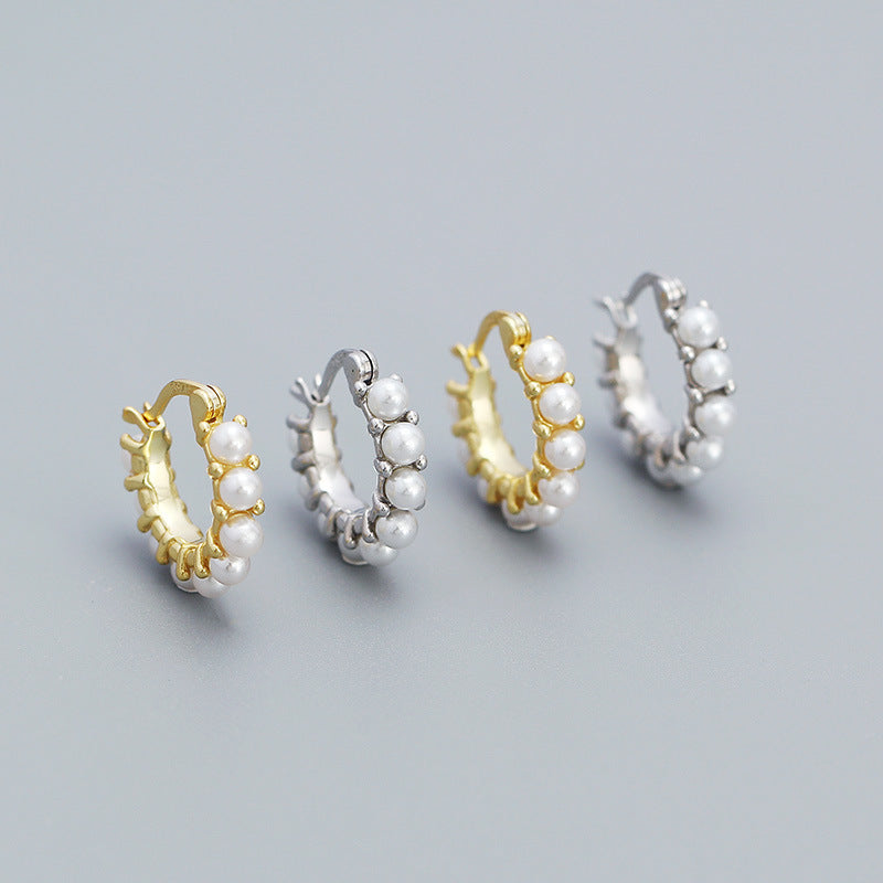 Pearl Dazzle 925S Earrings