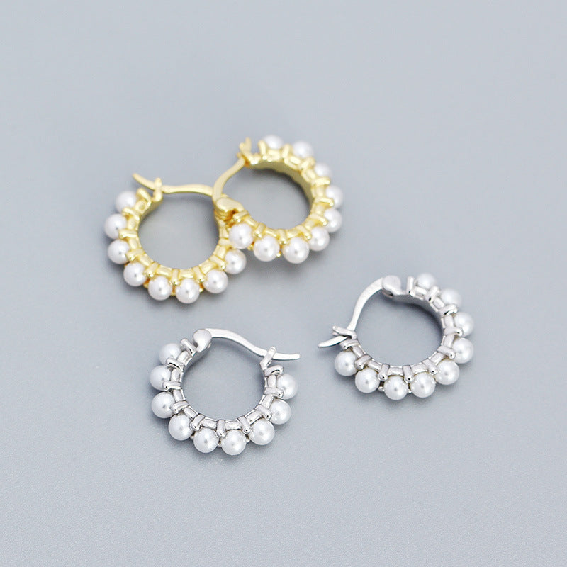 Pearl Dazzle 925S Earrings