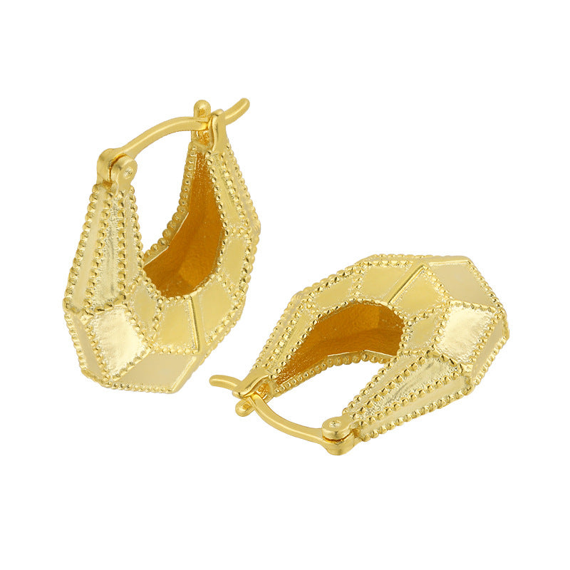 Gold Bag 18K Earrings