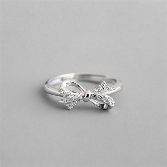 Bow-knot Silver Ring