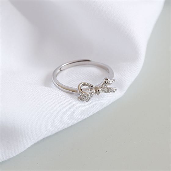 Bow-knot Silver Ring