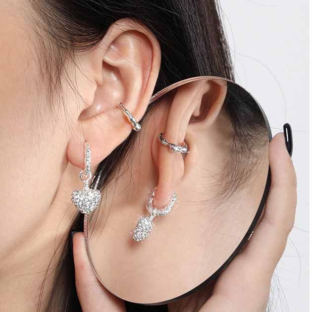 Sparkle Silver Earrings