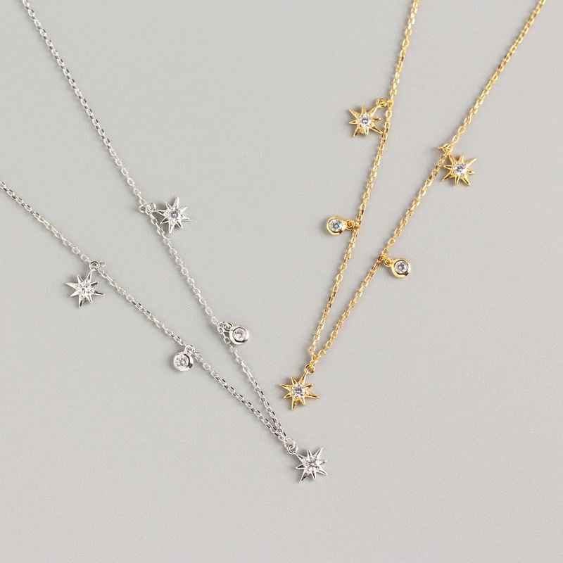 Stars Silver Necklace