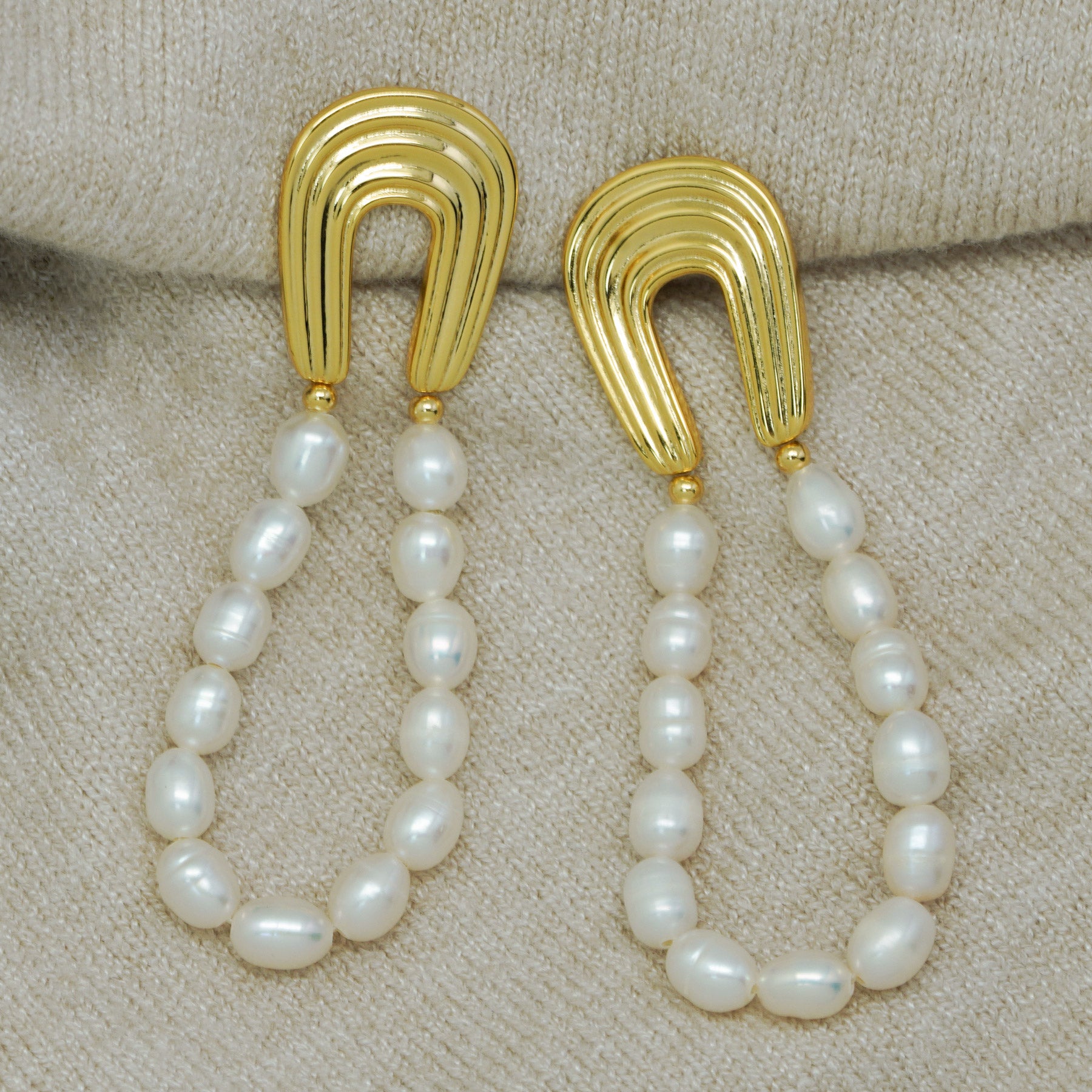 Pearl Opulence 18K Earrings