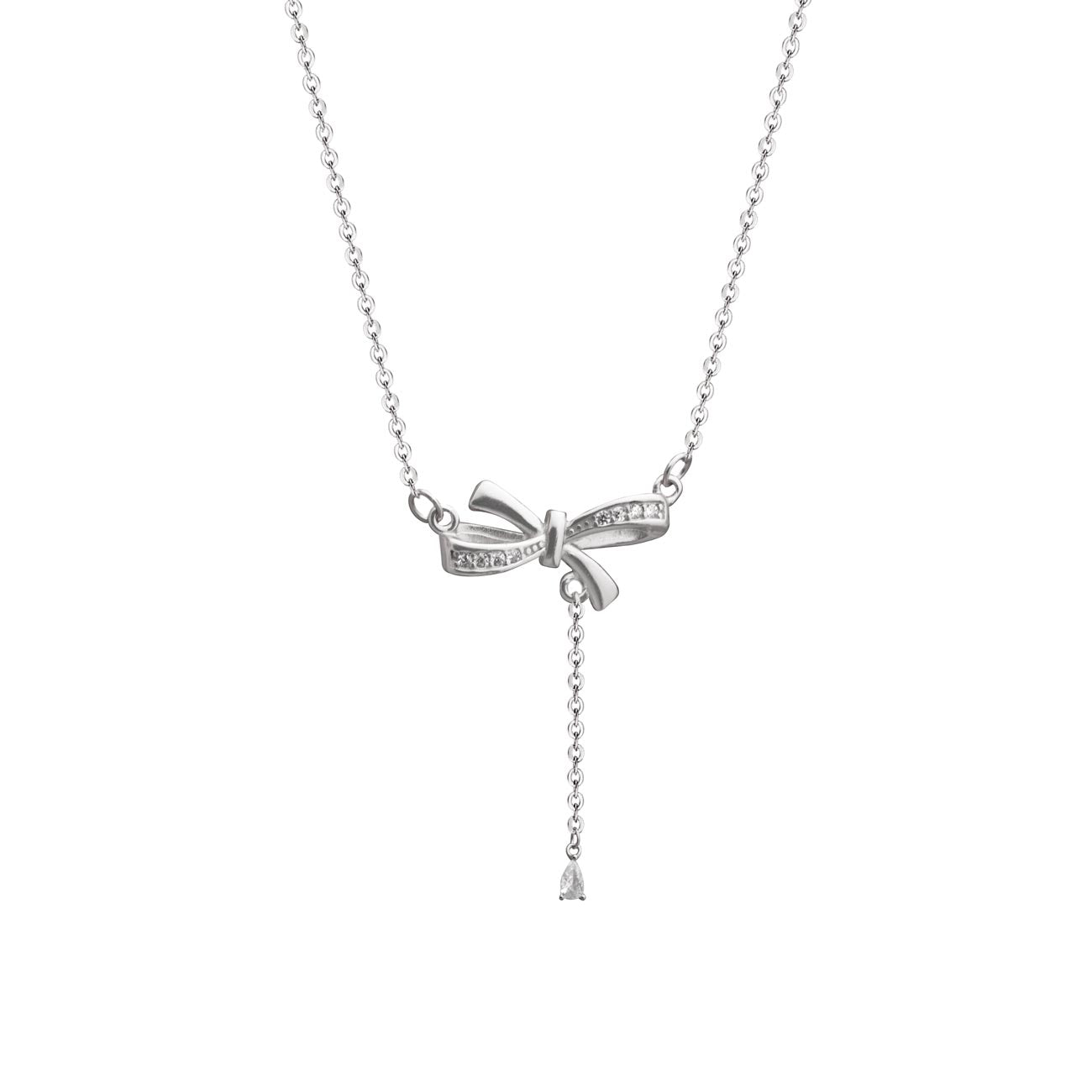 Bowknot 925SSilver Necklace