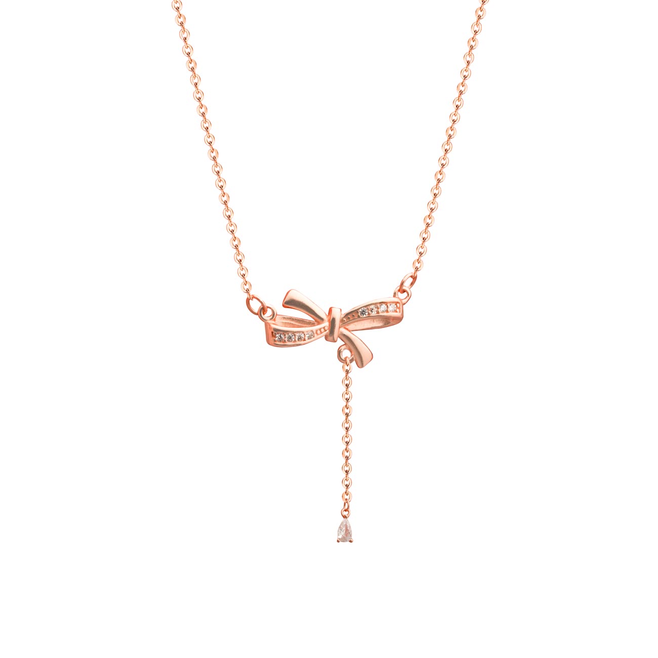 Bowknot 925SSilver Necklace